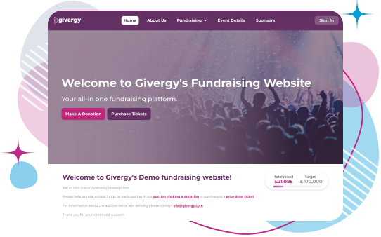 Access the fundraising site